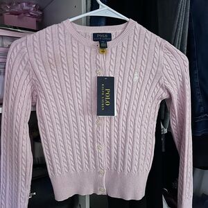 Polo by Ralph Lauren Pink Cable Knit Sweater